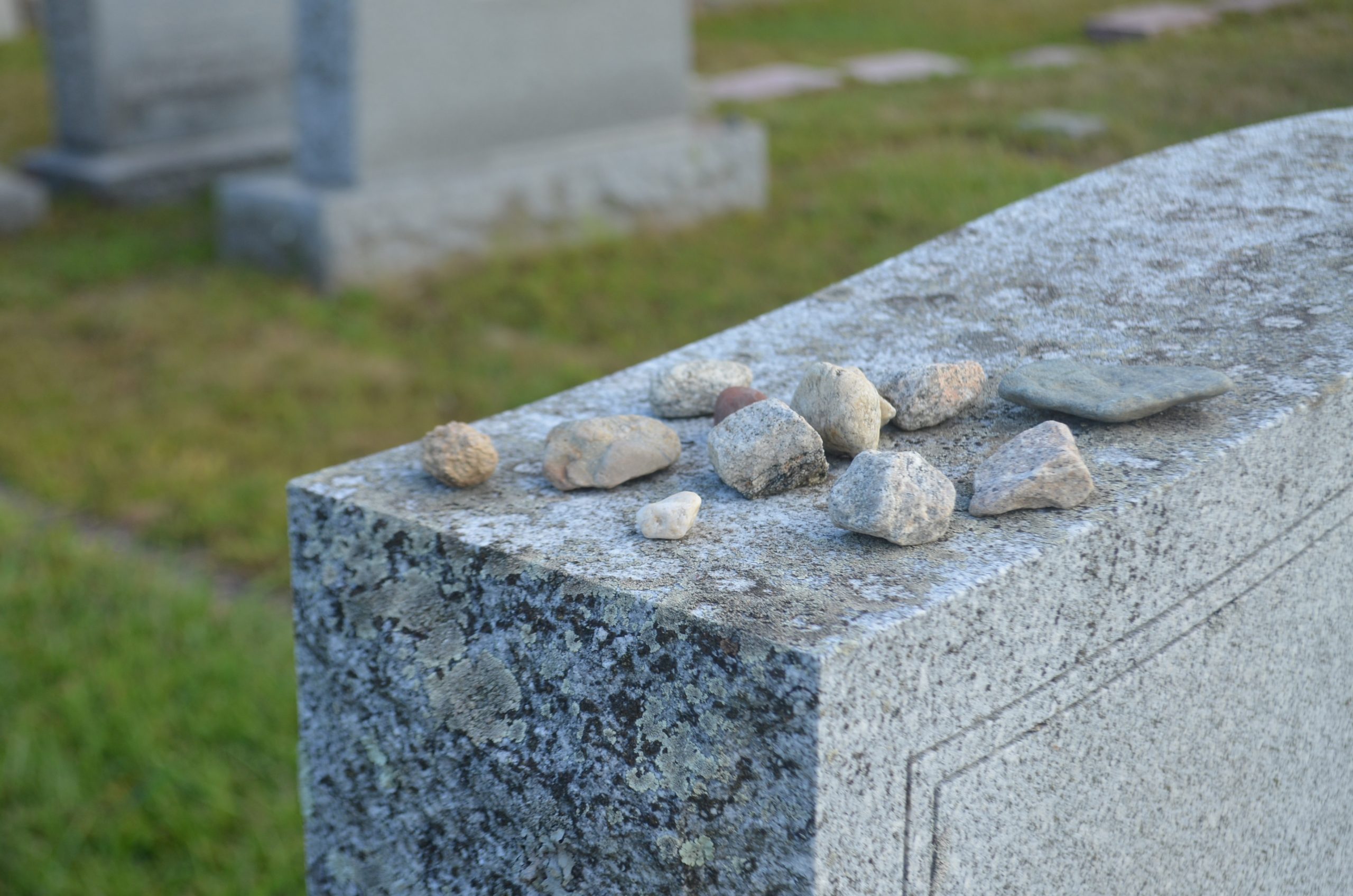 Visiting,Stones,On,Cemetery,Grave